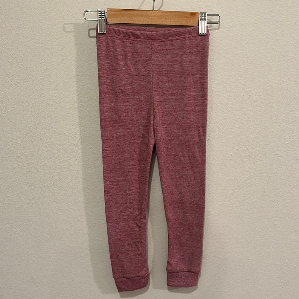 NWOT size 6 Figge Burgundy Marle Slim Leggings!